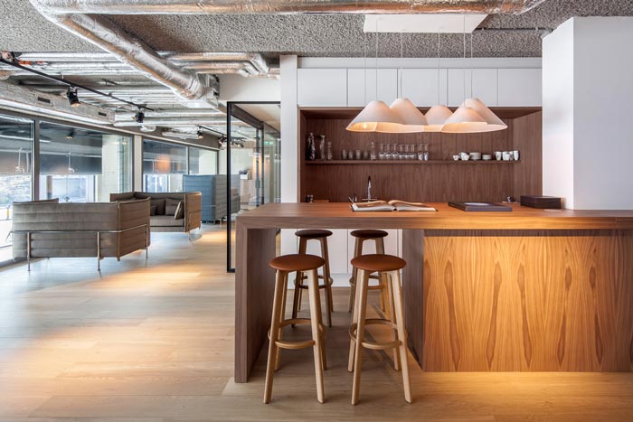 房地產開發商辦公室休息區域裝修設計案例效果圖