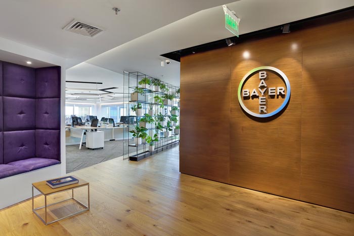 平面設計公司辦公室前臺裝修設計案例效果圖