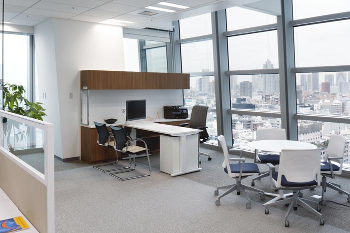 醫藥中心總經理辦公室裝修設計案例效果圖