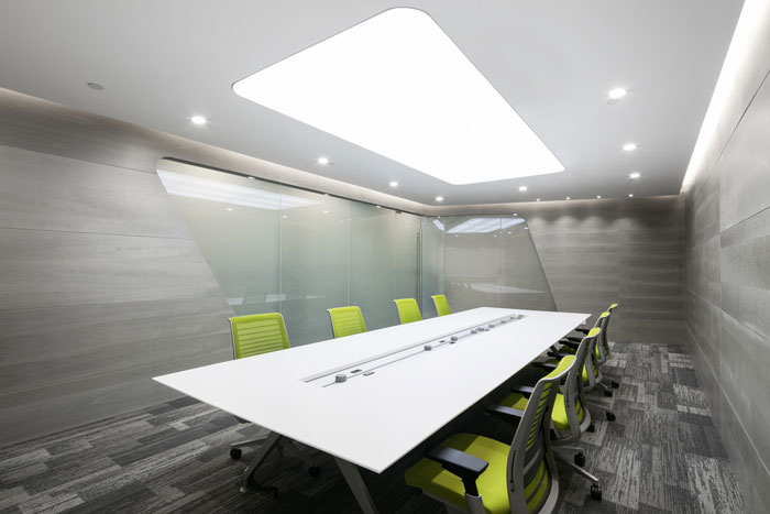 教育培訓機構辦公室會議室裝修設計案例效果圖