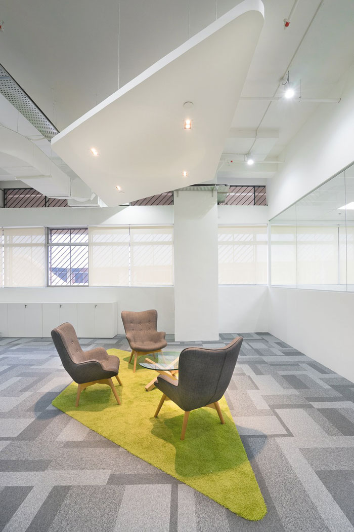 服裝公司辦公室接待區域裝修設計案例效果圖