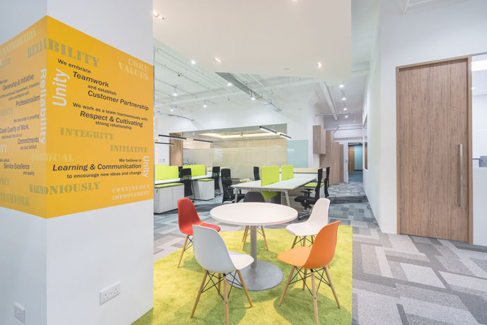 服裝公司辦公室交流區域裝修設計案例效果圖