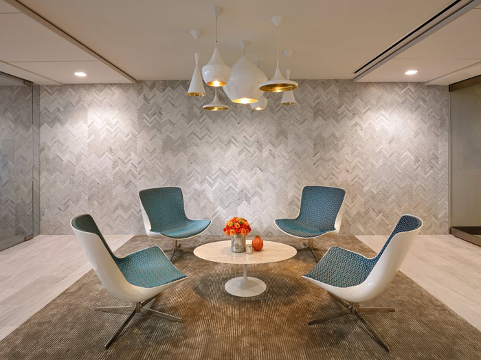 律師事務所辦公室接待區域裝修設計案例效果圖