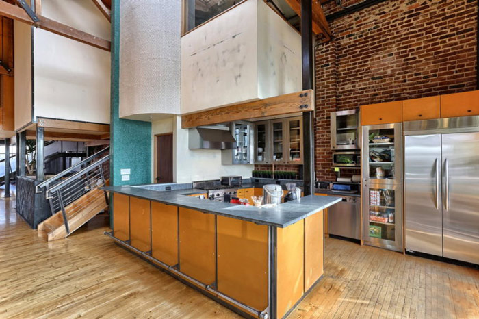 科技公司loft風(fēng)格辦公室茶水間裝修設(shè)計(jì)案例效果圖