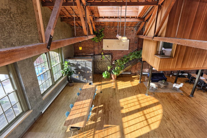 loft風(fēng)格辦公室俯視圖