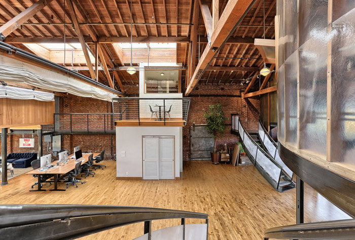 loft風(fēng)格辦公室二樓休息區(qū)設(shè)計(jì)效果圖