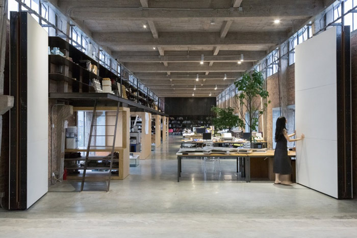 廠房LOFT風格辦公室隔斷門裝修設計案例效果圖