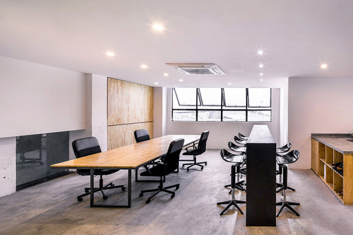 loft風(fēng)格辦公室吧臺裝修設(shè)計案例效果圖