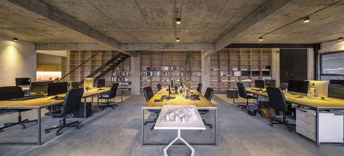 loft風(fēng)格辦公室辦公區(qū)裝修設(shè)計案例效果圖