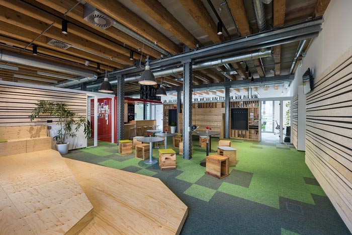 節能技術公司辦公室前臺接待裝修設計案例效果圖