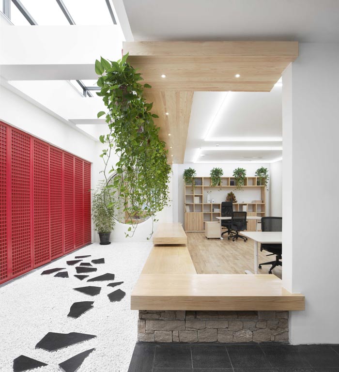 融資租賃公司辦公室綠植裝修設(shè)計(jì)效果圖