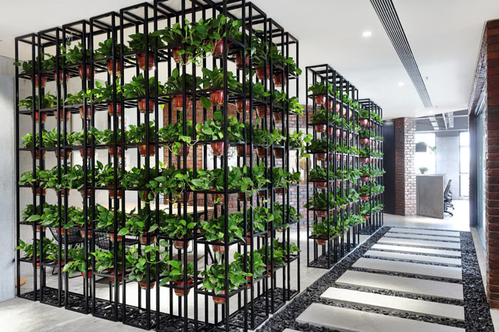 設計公司辦公室綠植裝修設計效果圖