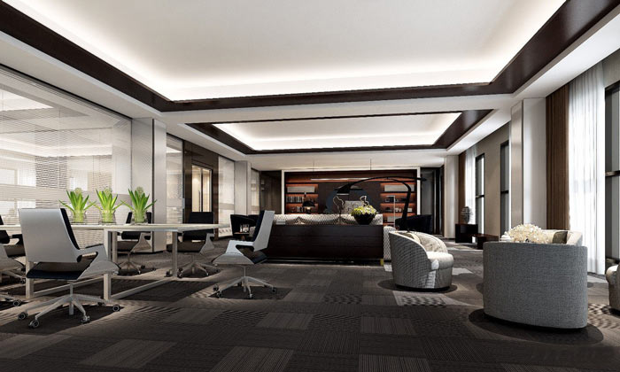 集團(tuán)總部經(jīng)理辦公室裝修設(shè)計效果圖