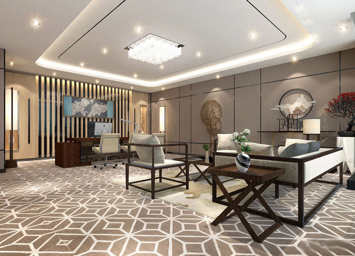 風投公司總經理辦公室修設計效果圖