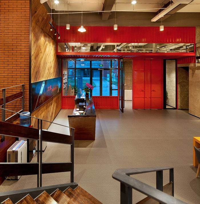 創(chuàng)客孵化中心辦公樓大廳裝修設計效果圖