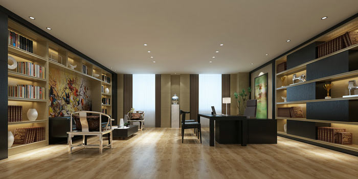 女老板辦公室裝修設計效果圖