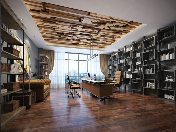 總經理辦公室裝修實景圖