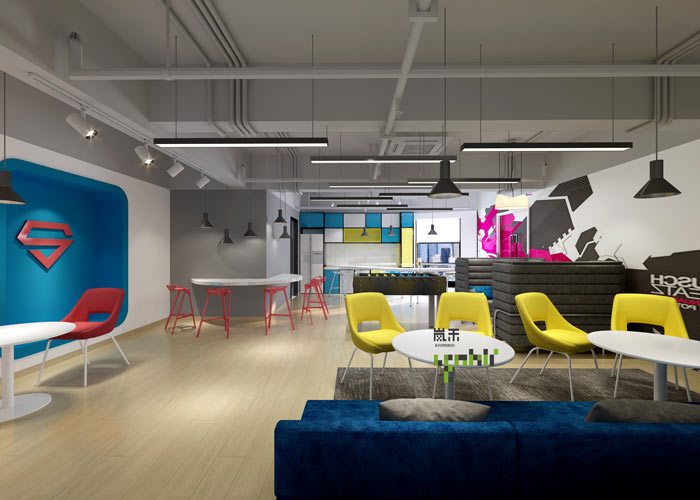 汽車(chē)超人公司辦公室20樓茶水間裝修設(shè)計(jì)效果圖