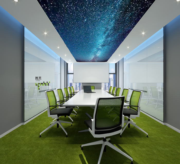 信息科技公司辦公室會(huì)議室裝修設(shè)計(jì)效果圖