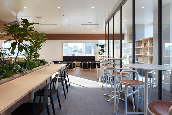 國際貿易公司辦公室吧臺裝修設計效果圖