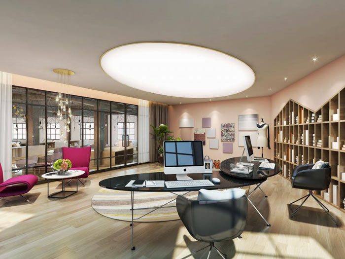 公司經(jīng)理辦公室設(shè)計效果圖