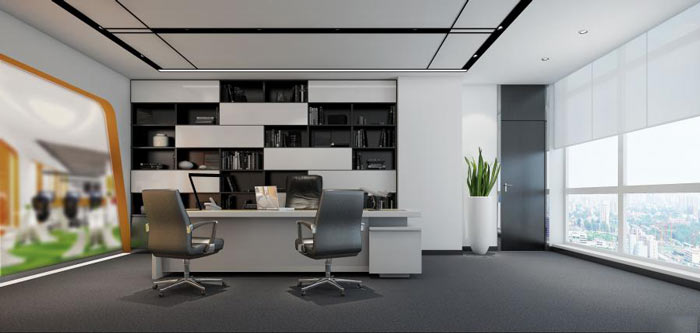 公司經(jīng)理辦公室設(shè)計效果圖