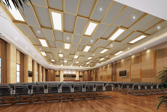 銀行寫字樓多功能廳裝修設計效果圖