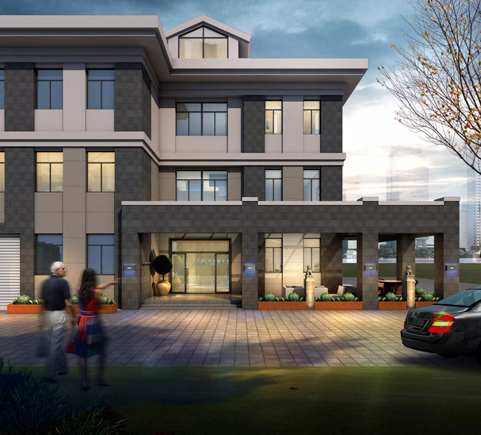 海洋局辦公室外觀裝修設計效果圖