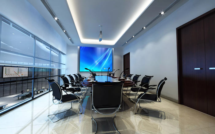 地鐵指揮中心辦公室會議室裝修設計效果圖