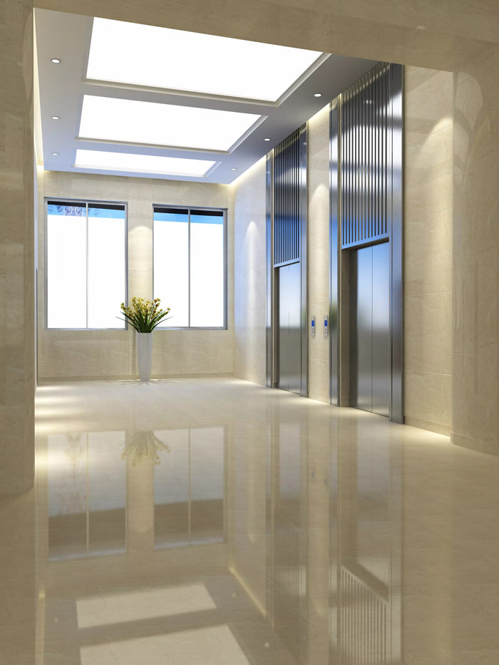 地鐵指揮中心辦公室電梯廳裝修設計效果圖