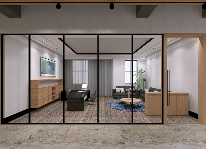 童裝公司經理辦公室裝修設計效果圖