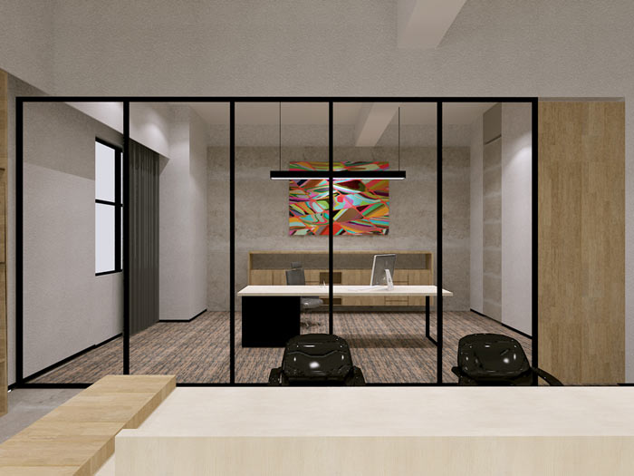 童裝公司總監辦公室裝修設計效果圖