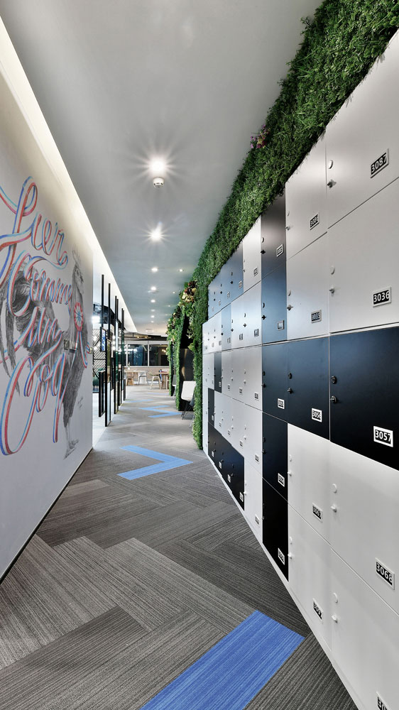 聯(lián)合辦公空間過(guò)道裝修設(shè)計(jì)效果圖