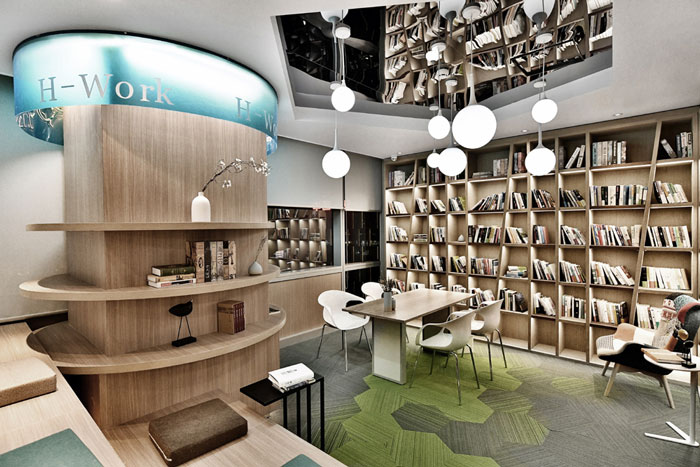 聯(lián)合辦公空間閱讀區(qū)裝修設(shè)計(jì)效果圖