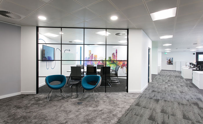 600平方辦公室進門區裝修設計效果圖