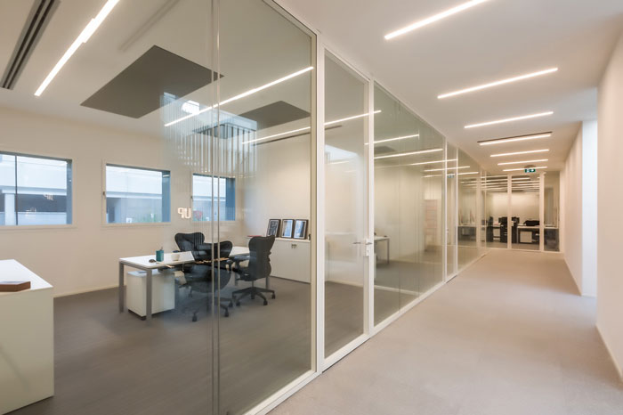 化妝品廠房辦公室辦公區裝修設計效果圖