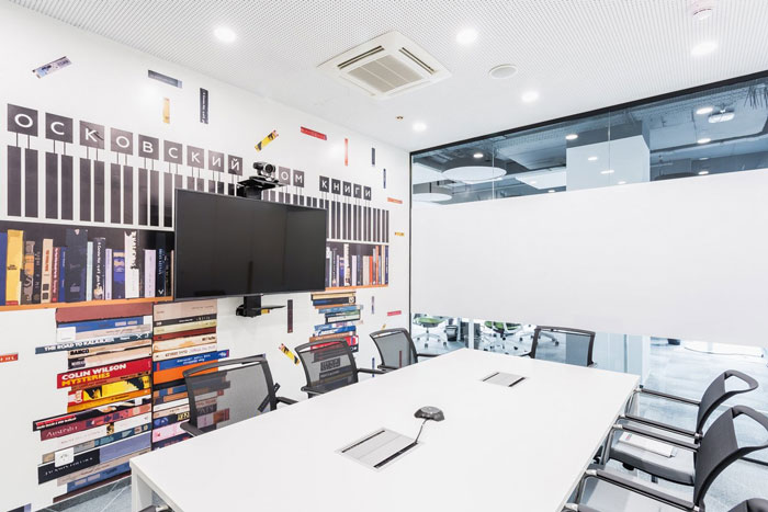 網絡安全公司辦公室匯報室裝修設計效果圖