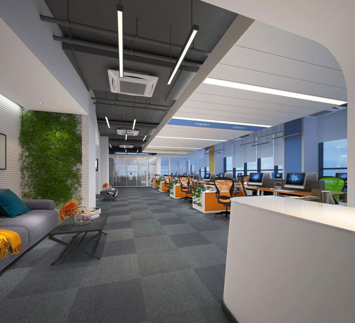 能源集團公司辦公室辦公區(qū)裝修設(shè)計效果圖