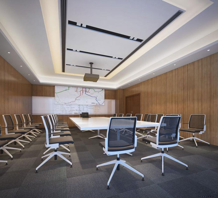 能源集團公司辦公室會議室裝修設(shè)計效果圖