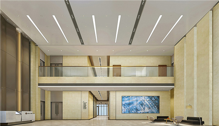 寫字樓辦公室前廳裝修設計效果圖