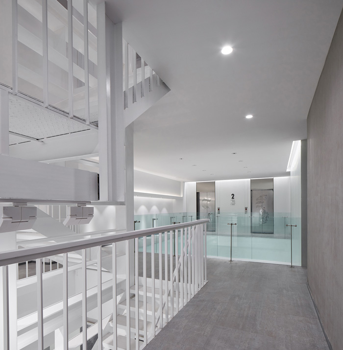 辦公大樓格式塔樓梯裝修設計效果圖