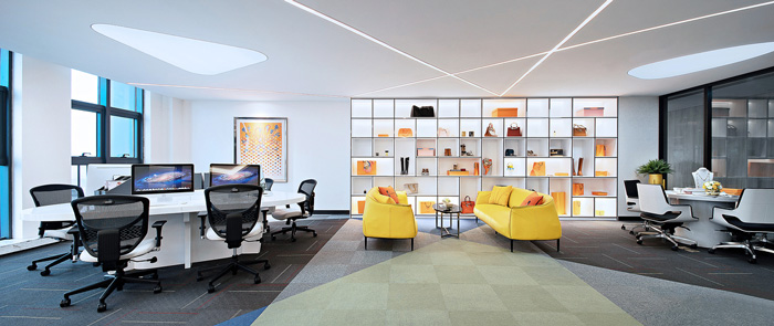 奢侈品公司辦公室過道裝修設計效果圖