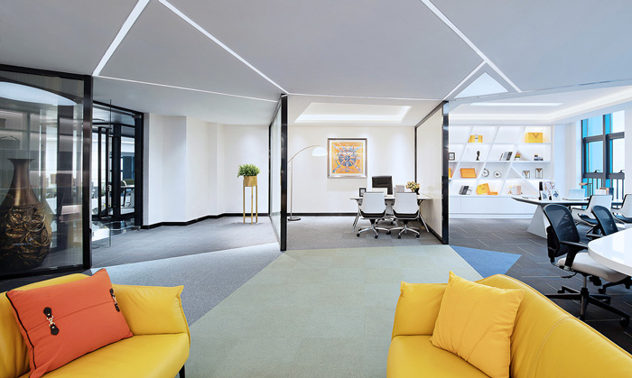 奢侈品公司辦公室過道裝修設計效果圖