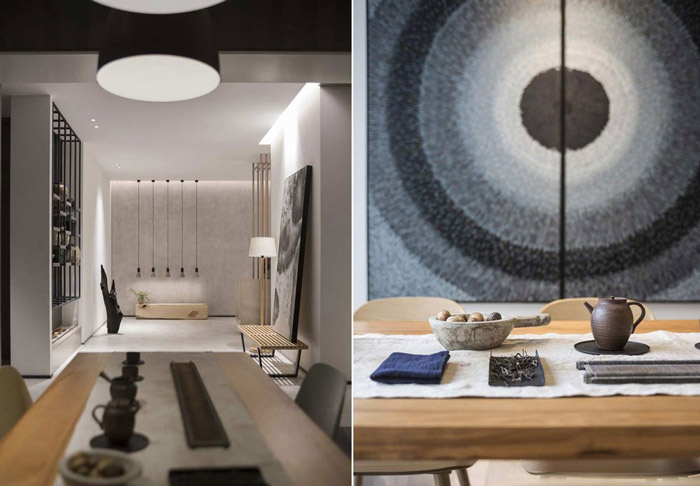 新中式辦公室細節設計效果圖