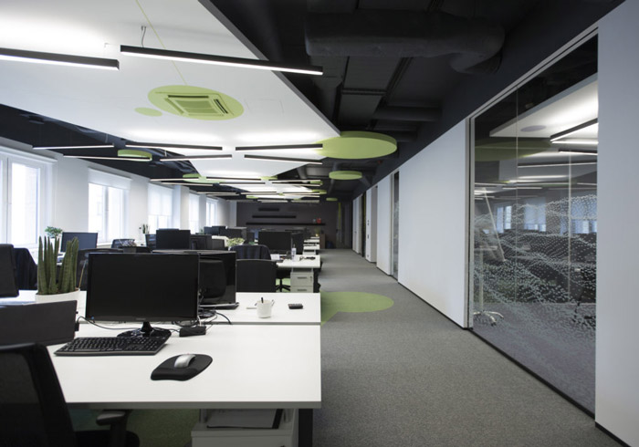電子科技辦公室辦公區裝修設計效果圖
