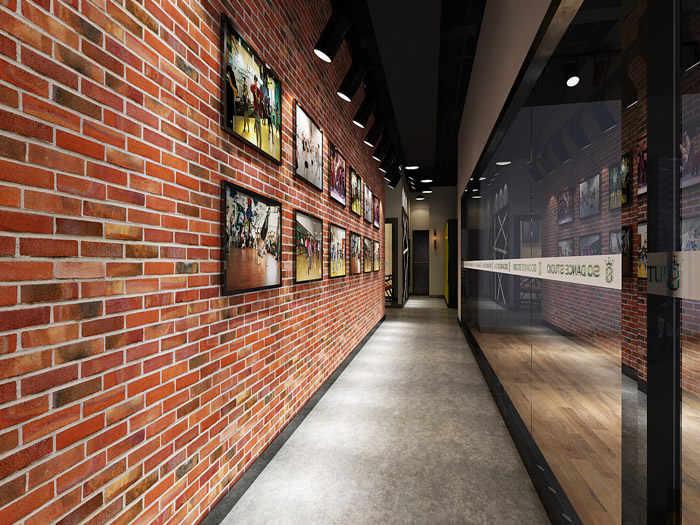 舞蹈培訓機構過道裝修設計效果圖