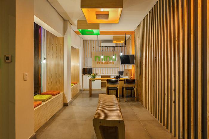 少兒編程培訓機構接待區裝修設計效果圖