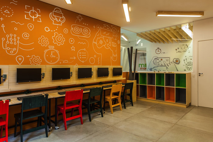 少兒編程培訓機構培訓室裝修設計效果圖