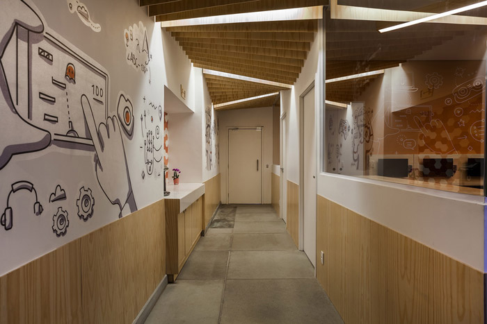 少兒編程培訓機構過道裝修設計效果圖