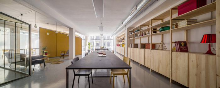 開放式辦公空間動線設計效果圖